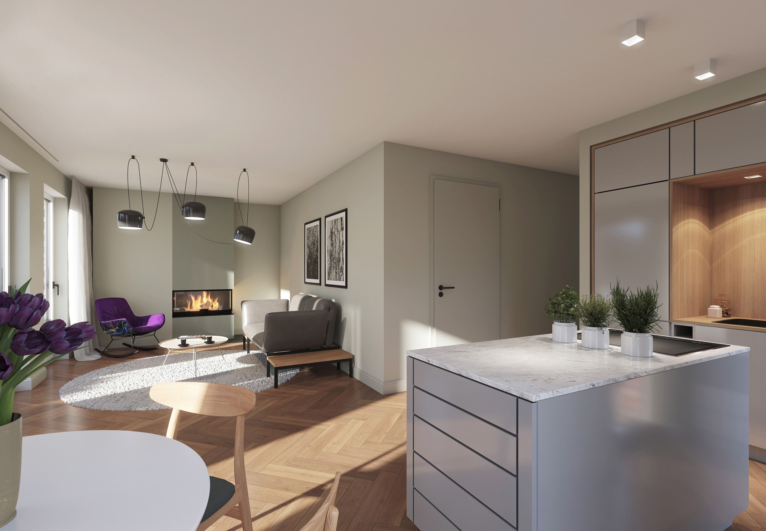 Ansicht Penthouse Wohnzimmer